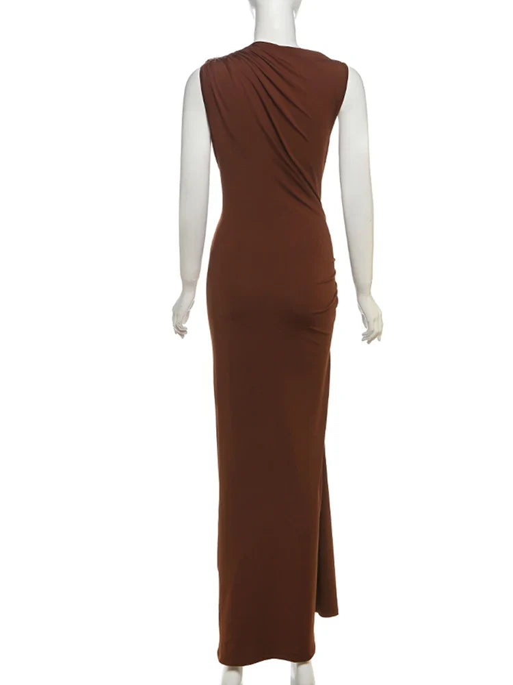 Solid Slim Fit Girdle Lift The Hips Maxi Dress Women Sexy Popular Body-shaping Vestidos Girl Festival Party Bodycon