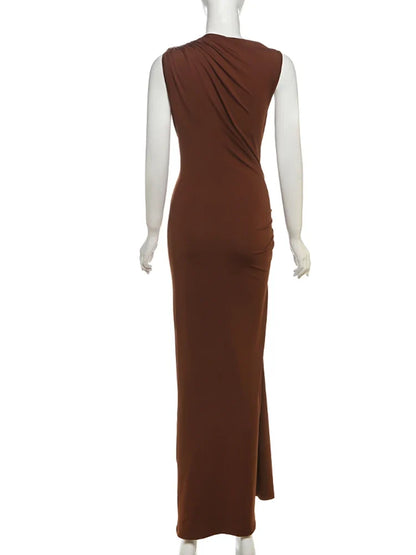 Solid Slim Fit Girdle Lift The Hips Maxi Dress Women Sexy Popular Body-shaping Vestidos Girl Festival Party Bodycon