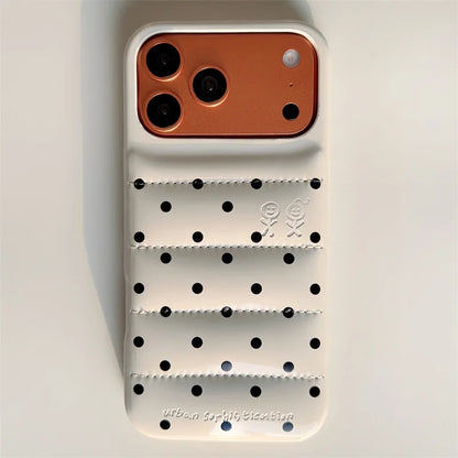 Luxury Silver Leather Love Heart Phone Case For iPhone 17 Pro 16 15 14 Pro Max Back Cover with Hand Strap Shockproof Cute Cases
