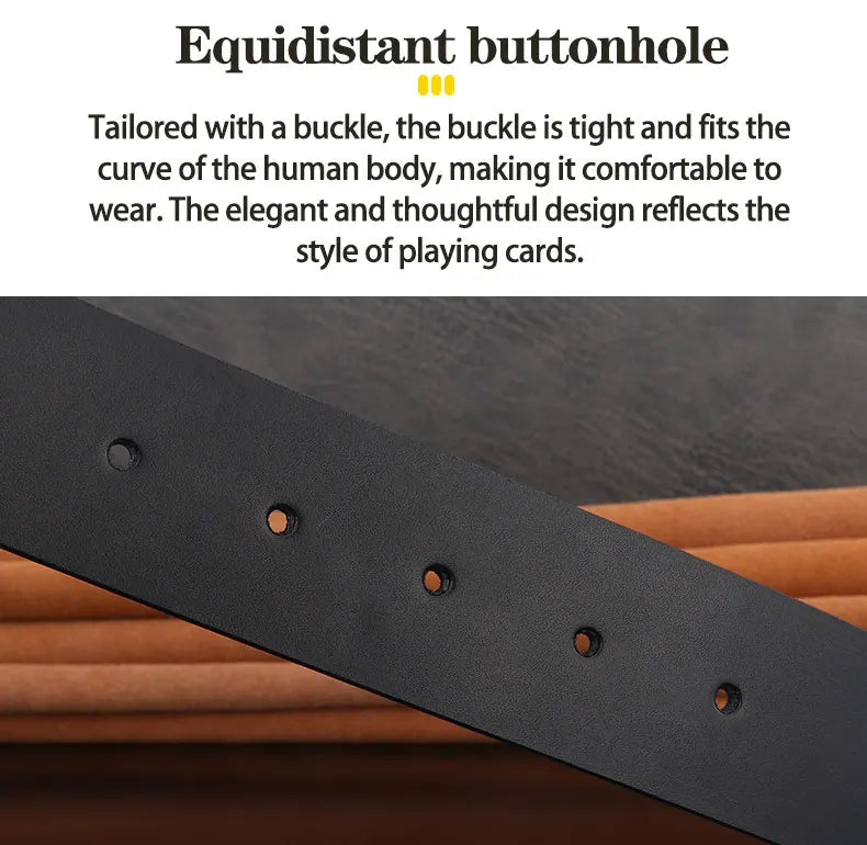High grade Stainless steel horse slide buckle men belts 3.8cm wide genuine leather Waistband cowboy casual ceinture homme