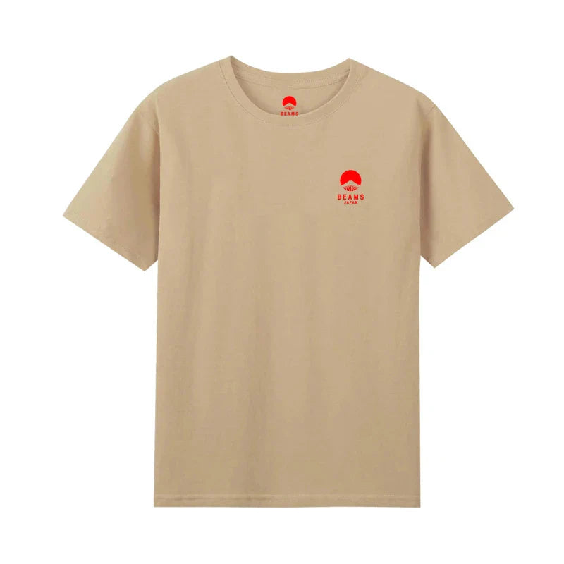 Limited Edition Japan Fuji Mountain Embroidered Loose Couple Men Women Short Sleeve T-Shirt Cotton Summer Casual O-Neck Tops