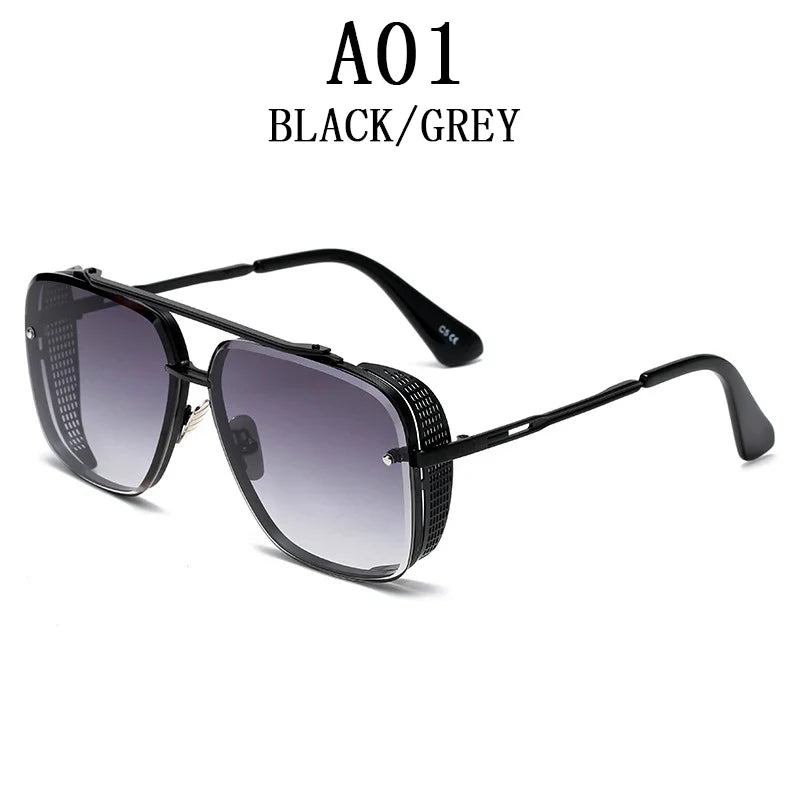 Steampunk Sunglasses For Men 2023 Punk Sunglasses Women Vintage Fashion Glasses Luxury Retro Square Shades Trending Gafas De Sol