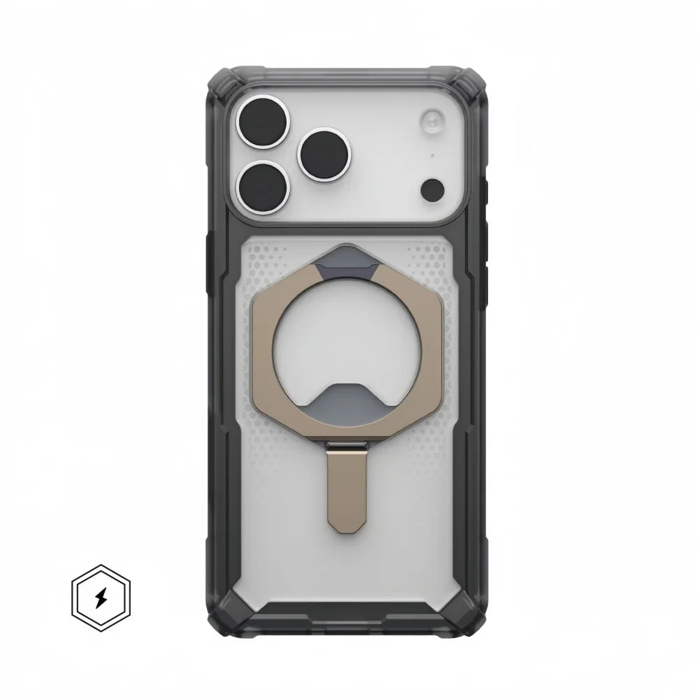 Transparent Military Shockproof Armor Phone Case For Iphone 17 Air 16 15 14 Plus 13 12 Pro Max Magnetic Holder Protective Cover