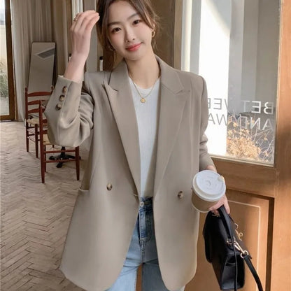 New Fashion Spring Autumn Blazer Women Long Sleeve Office Ladies Suit Jacket Business Work Wear Formal Coat Female Outerwear