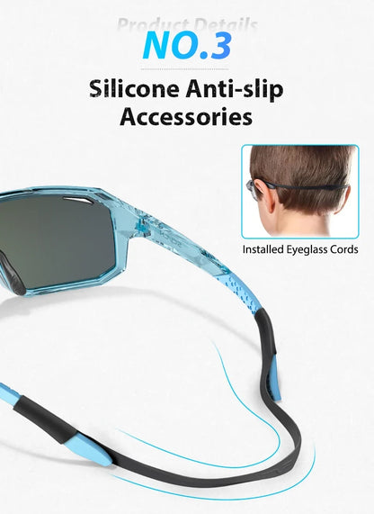 Boys Bike Sunglasses Child Cycling Glasses for Kids UV400 Girls Small Size Glasses Fashion Outdoor Sports Protection 2026