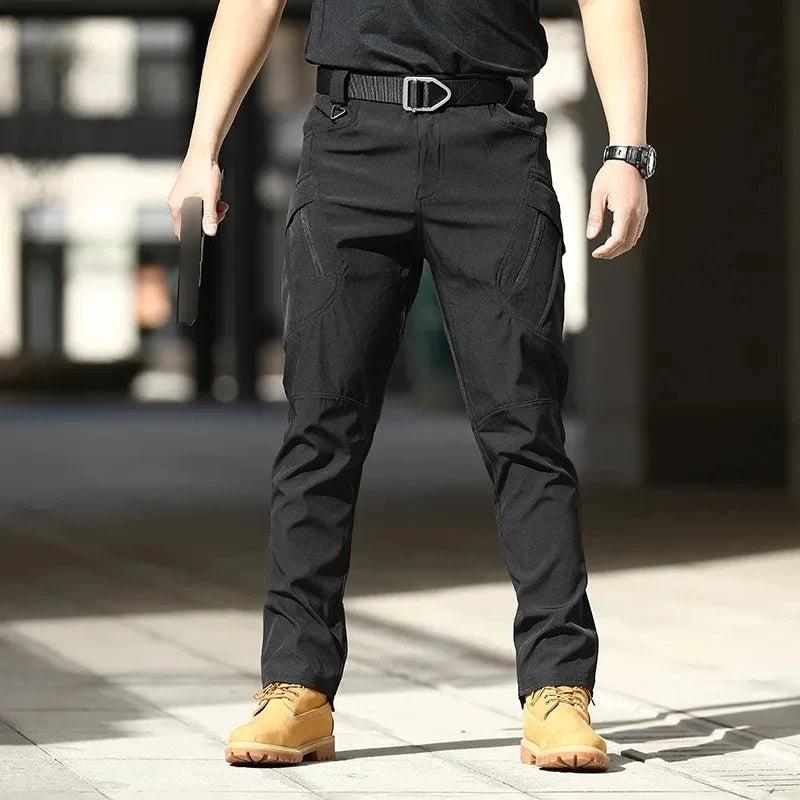 2024 New Summer Tactical Cargo Pants Casual Trousers Men Wear-resisting Multi-Pockets Quick Dry Outdoor Hiking Work Trousers Men