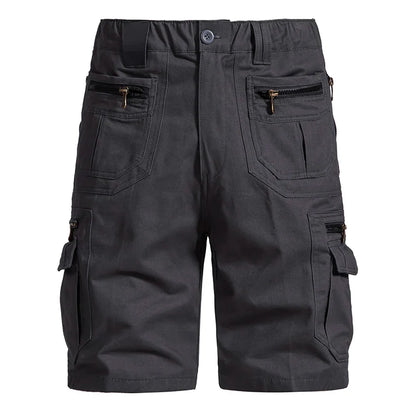 Men's Large Size Loose Casual Shorts Fashion Trendy Versatile Cotton Shorts Elastic Waist Summer Work Shorts