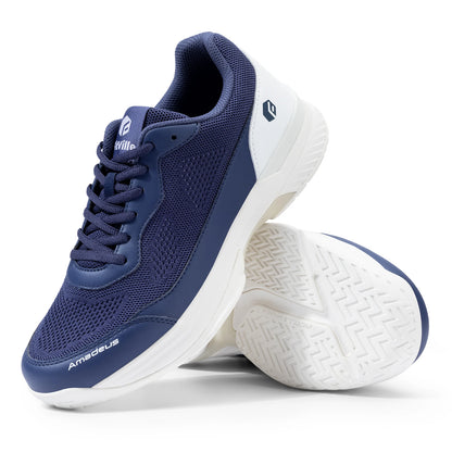 Extra Wide Pickleball Shoes Gym Sports Tennis Shoes for Men Casual Sneakers All Court Racquetball Athletic Arch Support