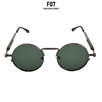 Round Steampunk Sunglasses Men UV400 Protection Punk Fashion Glasses Vintage Luxury Dropshipping Gafas De Sol Lunette De Soleil