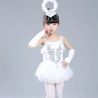 Summer Girl Dress Tutu Stage Ballet Leotards Party Girls Dresses Ballerine Dance Costumes Kids Clothes Princess Outfit Vestidos
