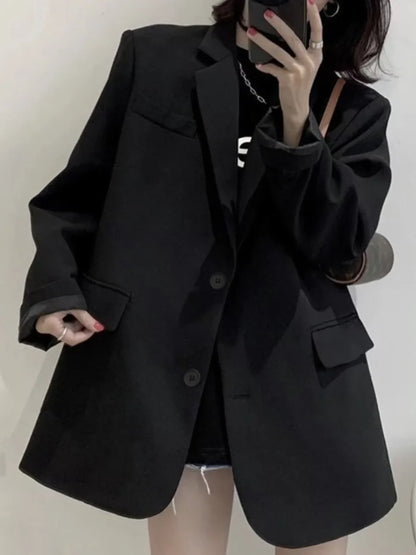 New Woman Spring Summer Solid Color Suit Jacket Women Korean Fashion Casual Comfortable Suit Woman Clothing Outerwears