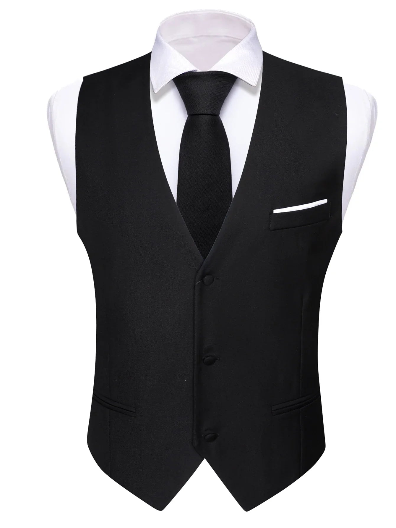 Men's 5-Piece Suit Set Vest/ tie/ bow tie/pocket handkerchief/cufflinks Complete set of formal and wedding accessories  Business