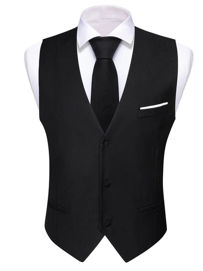Men's 5-Piece Suit Set Vest/ tie/ bow tie/pocket handkerchief/cufflinks Complete set of formal and wedding accessories  Business