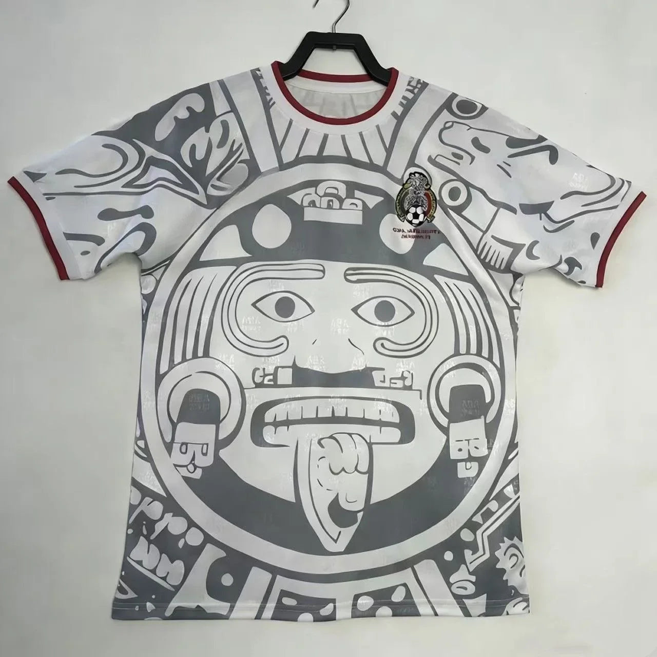 Mexico Aztec Sun Stone 3D Print T-Shirt Green Red National Emblem Breathable Quick-drying Cultural Casual Top