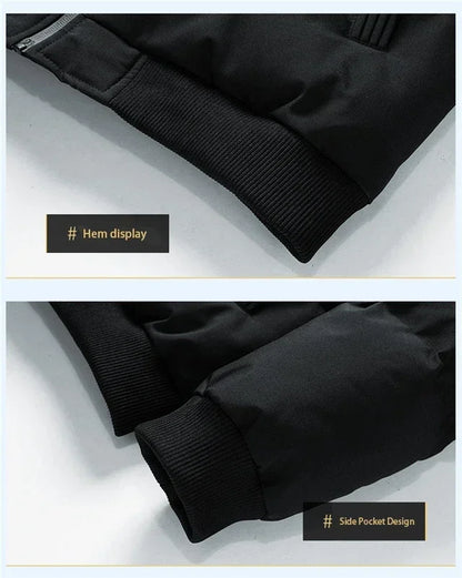 Men's Cotton Warm Jacket - 2025 Winter Fashion Trend - Short Warm Men's Jacket - Thick and Casual Warm Jacket - Men's Trench Coa