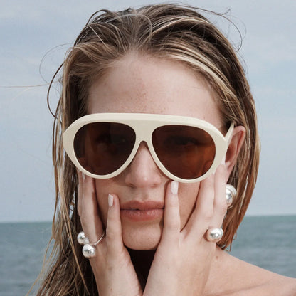 Fashion Large Frame Niche Lady Sunglasses UV400 Outdoor Polarized Driving Men Sun Glasses Support Color Changing Myopia Lens