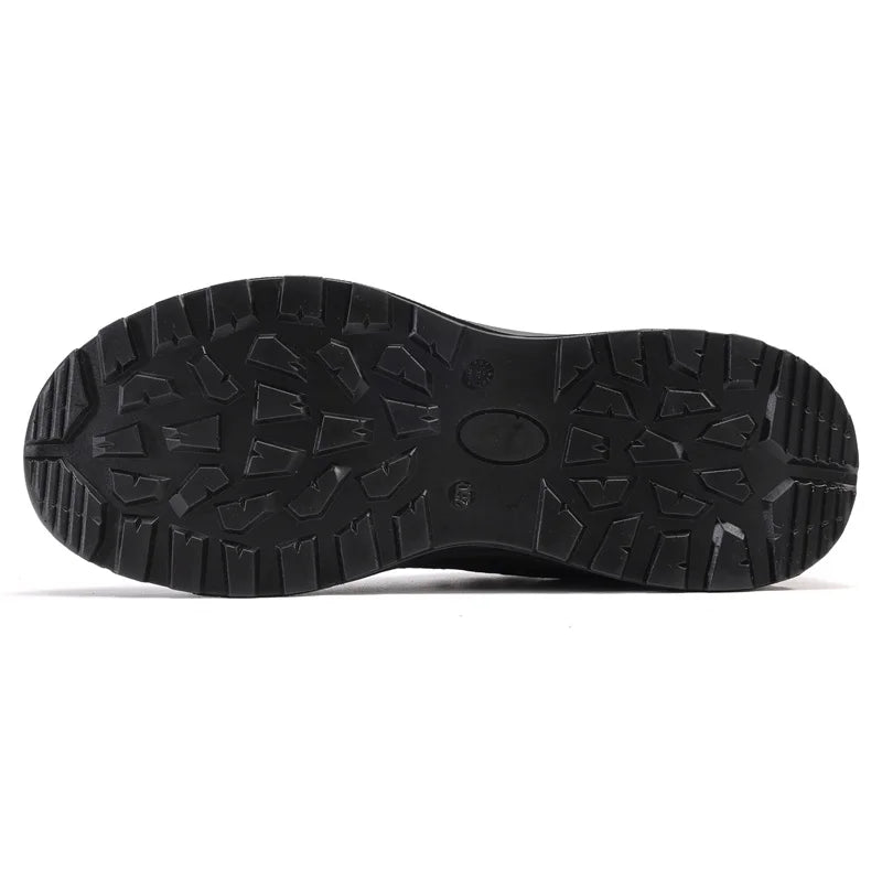 Summer Breathable Men Labor Shoes Lightweight Work Safety Boots Sneakers Anti Nail Indestructible Steel Toe Male Footwear