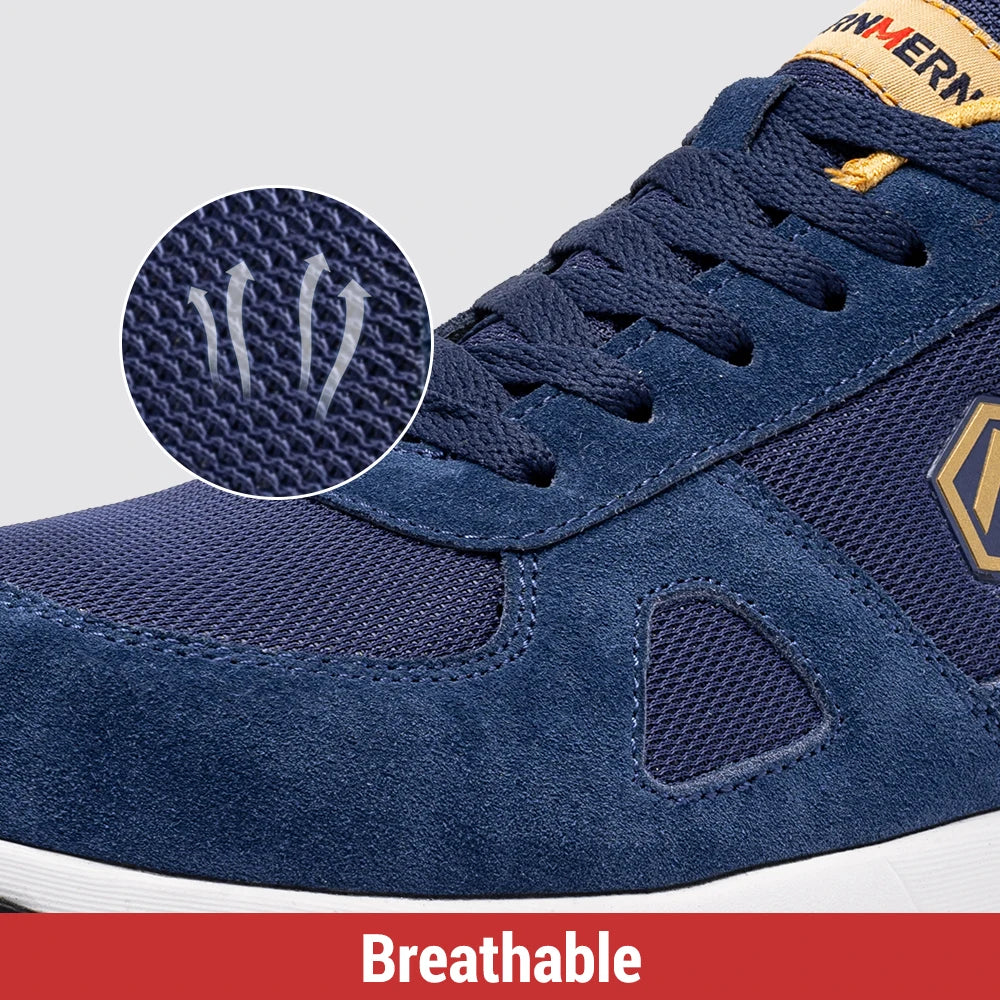 Men Steel Toe Shoes Antistatic Safety Shoes Women Composite Breathable Slip On Work Sneakers Industries Protection