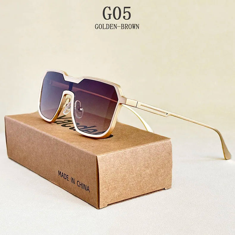 2025 Punk Sunglass Men Vintage Metal Square Steampunk Sunglasses Women Retro Luxury Fashion Glasses Gafas De Sol Hombre Okulary