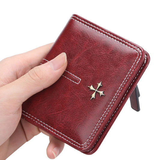 Nouveau Mini Portefeuille Femme Mince Mode Féminine Petits Portefeuilles Fermeture Éclair Cuir PU Qualité Porte-Monnaie Femme Porte-Cartes