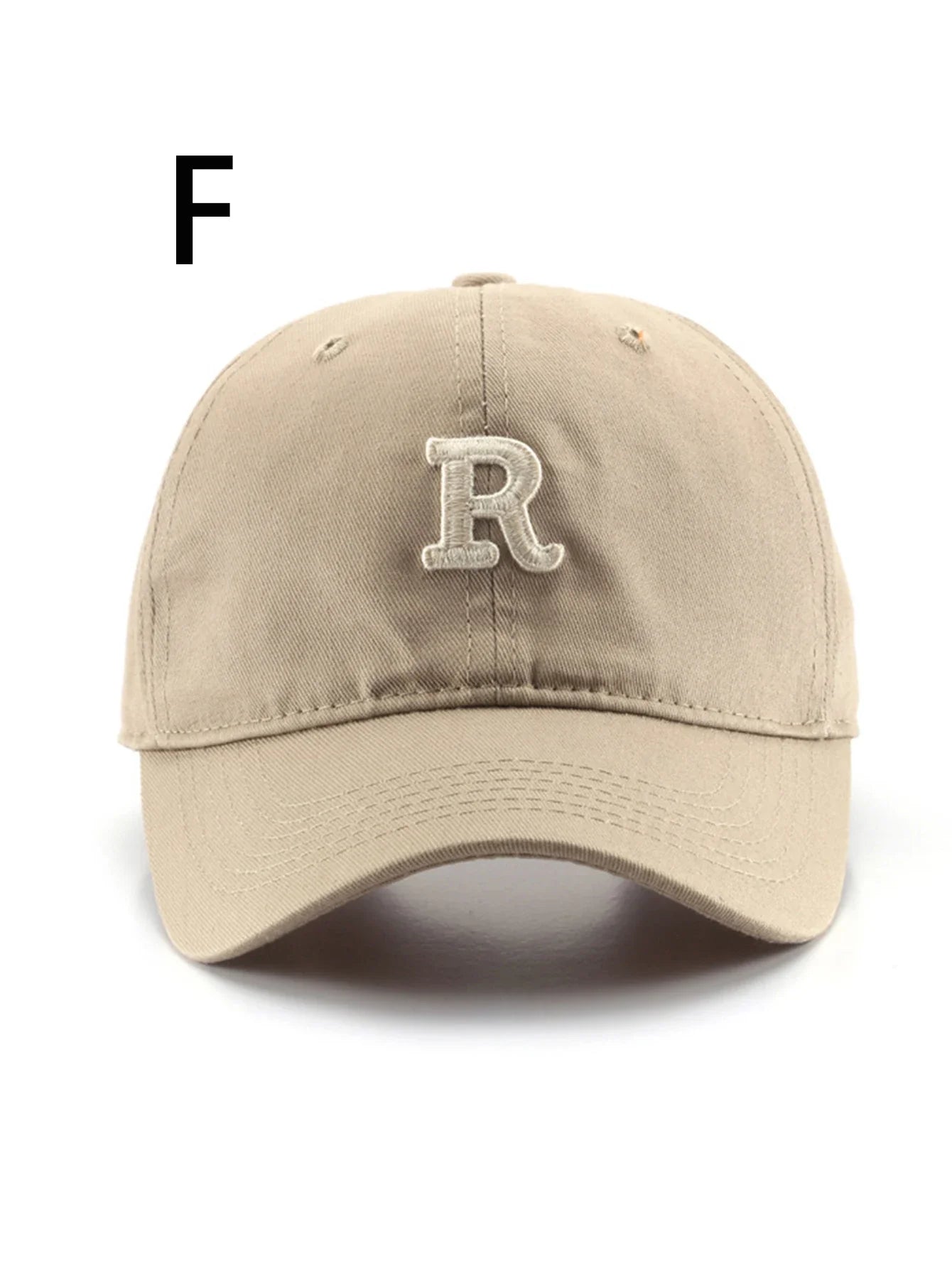 1 unisex all season wearing pure cotton letter R fashionable baseball cap