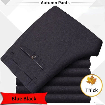 High Quality Men's Suit Pants Classic Summer Spring Pants High Waist Autumn Trousers Business Casual Pant Dropshipping Gozbkf
