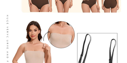 Slimming Strapless Bodysuit Off Shoulder Women Shorts Shapewear Tummy Control Body Shaper Sexy Fajas Underwear Bodysuits