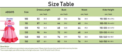 Daisy Girls Princess Dress Cartoon Movie Cosplay Costume Summer Kids Orange Party Outfits 2-10 Years Halloween Fancy Clothes