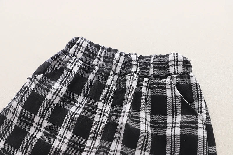 Boys clothing set summer Korean style striped T-shirt checkered shorts fashionable children's cotton 2 piece casual baby clothes