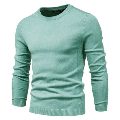 2021 New O-neck Pullover Men's Sweater Casual Solid Color Warm Sweater Men Winter Fashion Slim Mens Sweaters 11 Colors