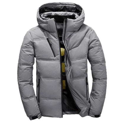 '-20 Degree Down Jacket Male Winter Parkas Men White Duck Down Jacket Hooded Outdoor Thick Warm Padded Snow Coat Oversize M-4XL