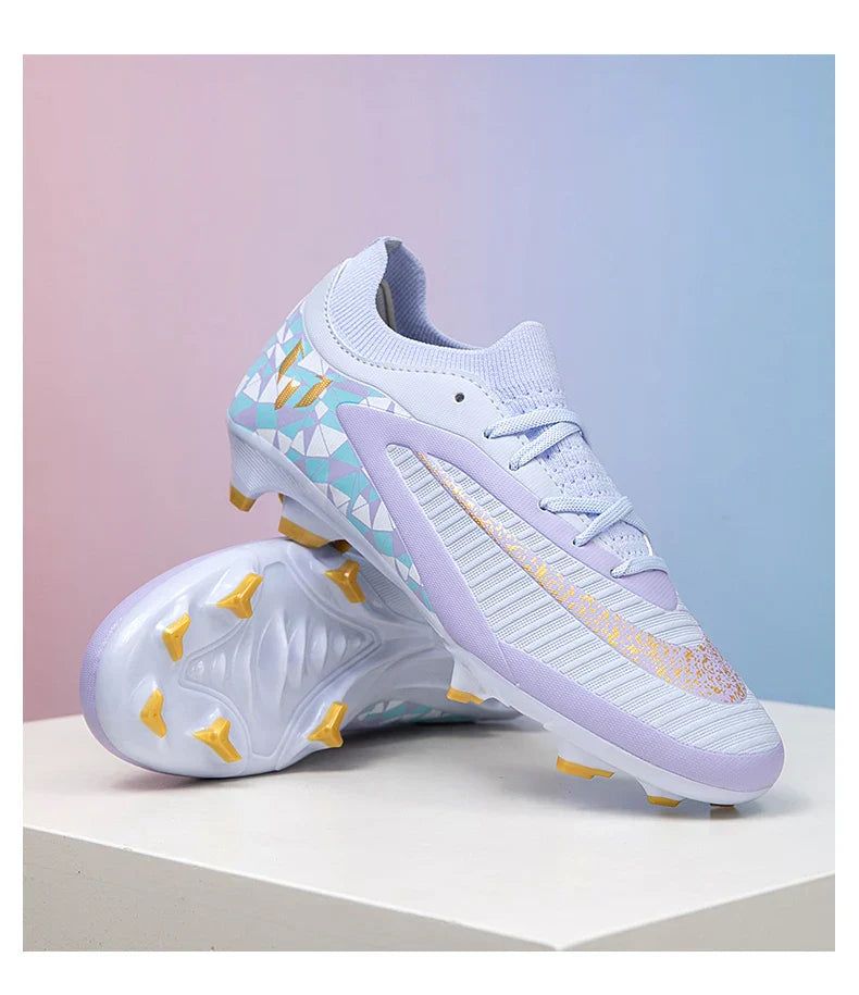 New Kid Match Boys Football Boots Sports Shoes Match Soccer Shoes Outdoor Sneakers Professional Non-Slip Comfortable Unisex