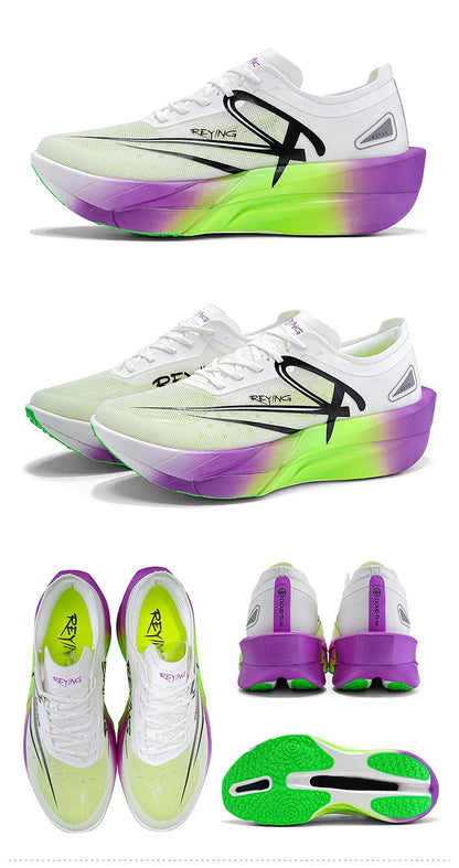Men‘s Professional Full Carbon Plate Marathon Running Shoes Light Cushioning PB Mid Long Training Sneakers Women 25126