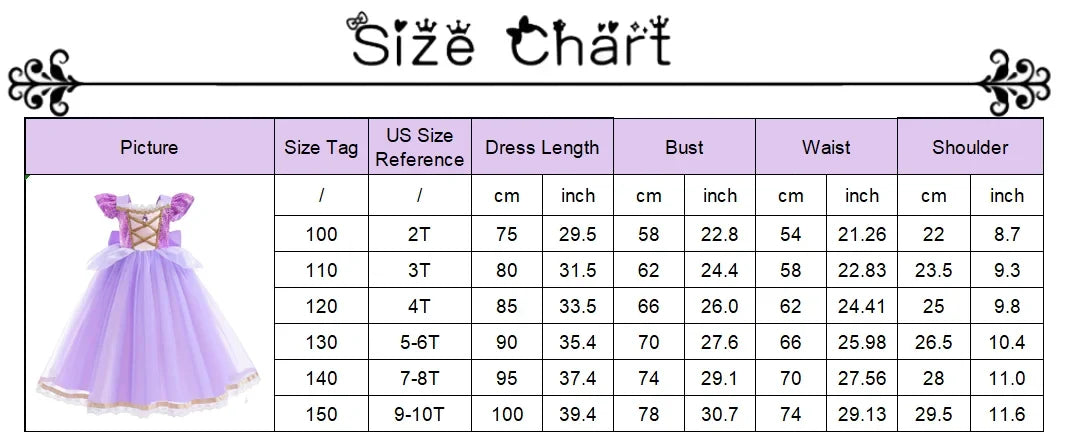 Kids Princess Costume Children Elsa Anna Halloween Dress Girl Cinderella Snow White Dress Rapunzel Mermaid Pageant Disguise