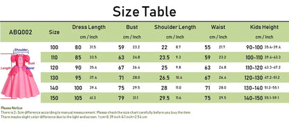 Dress Girls Peach Costume Daisy Cosplay Children Birthday Party Carnival Fancy Outfit