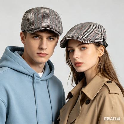 Men Women Cotton Flat Cap Summer Scally Ivy Gatsby Newsboy Beret Driver Cabbie Hunting Hat