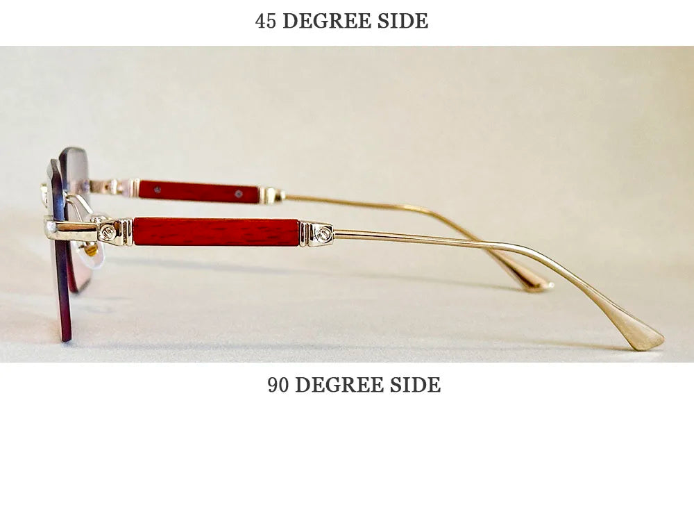 Vintage Square Sunglasses For Men Rimless Sunglasses Women Trendy Retro Fashion Glasses Gafas De Sol Hombre Lunette Soleil Femme