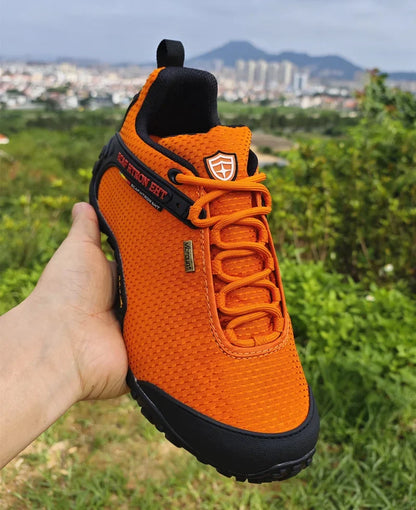 Mens Outdoor Mountain Climbing Shoes Mesh Non-Slip Breathable Trekking Hiking Shoes Waterproof Camping Soft Sneakers 39-46