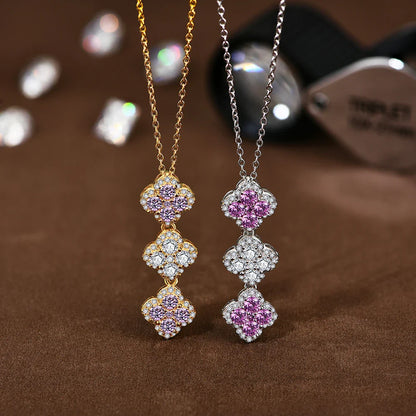 2025 Necklaces for Women Full D Color Moissanite 925 Sterling Silver Pendant Classic Engagement Wedding Fine Jewelry
