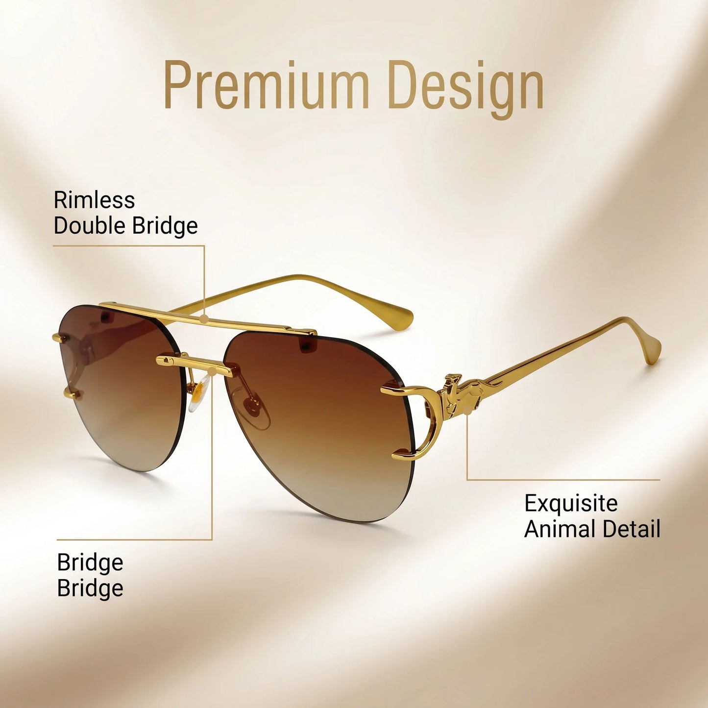 Oval Rimless Sunglasses Women Trendy 2026 Fashion Glasses UV400 Protection Brand Design Sunglass Lentes De Sol Mujer Zonnebril