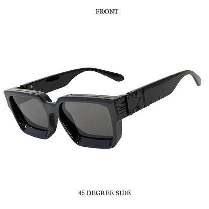 Brand Design Square Sunglass Men Vintage Retro Millionaire Sunglasses Women Thick Frame Fashion Glasses Dropshipping Gafas De So