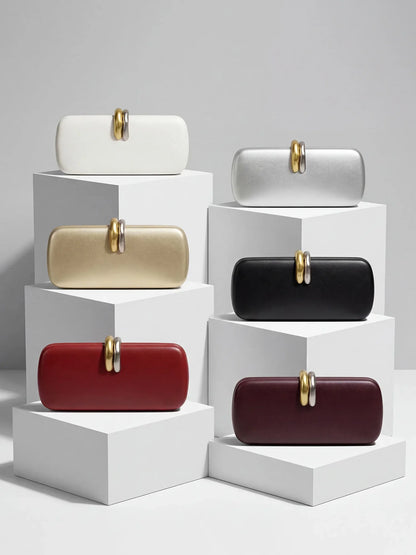 Stylish and luxurious design womens clutch evening bag shoulder bag/crossbody bag with chain suitable for weddings and parties.
