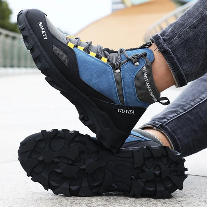 security boots for men work safety sneakers high quality Work shoes with steel toe anti slip anti puncture indestructible shoes