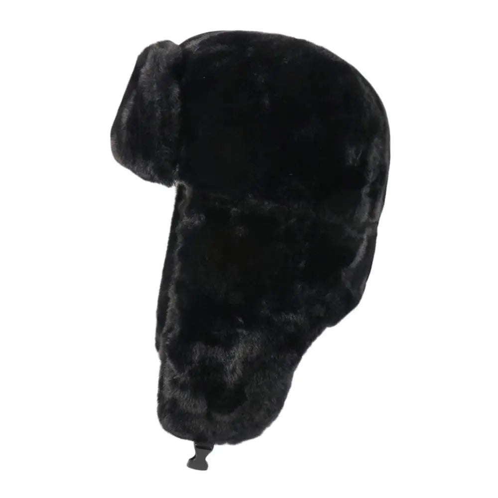 Outdoors Thick Bomber Hat Plush Warm Russian Ushanka Windproof Snow Caps for Women Men