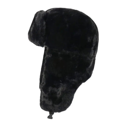 Outdoors Thick Bomber Hat Plush Warm Russian Ushanka Windproof Snow Caps for Women Men