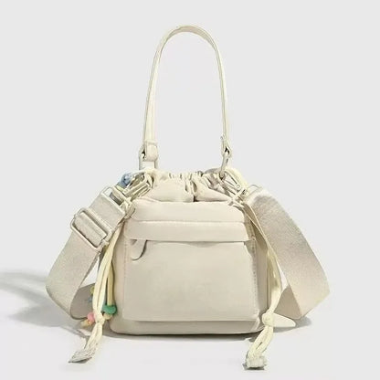 New fashionable and versatile women's crossbody bag, simple and casual shoulder bag, women's small backpack, nylon cloth bag