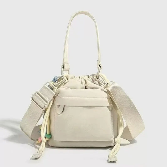 New fashionable and versatile women's crossbody bag, simple and casual shoulder bag, women's small backpack, nylon cloth bag