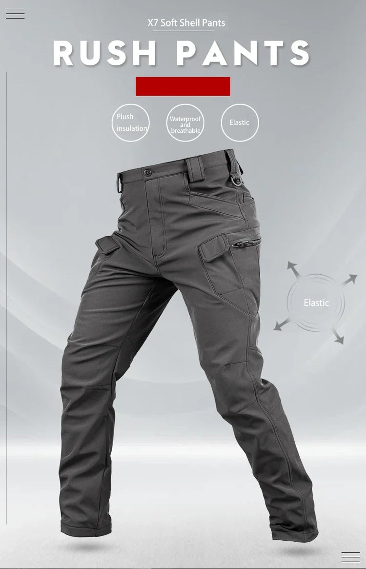 Men's Trousers Tactical Climbing Cycling Sport Winter Camp Hiking Fish Hunting Trekking Waterproof Combat Casual Pants