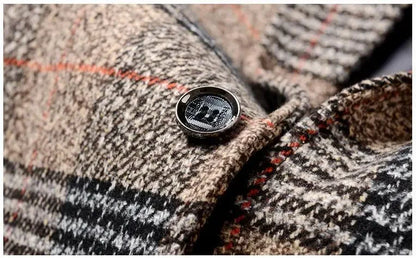 Men Plaid Blazers Suits Jackets New Spring Autumn Male Korean Design Blazers Coats Business Casual Slim Fit Blazers Men Clothing