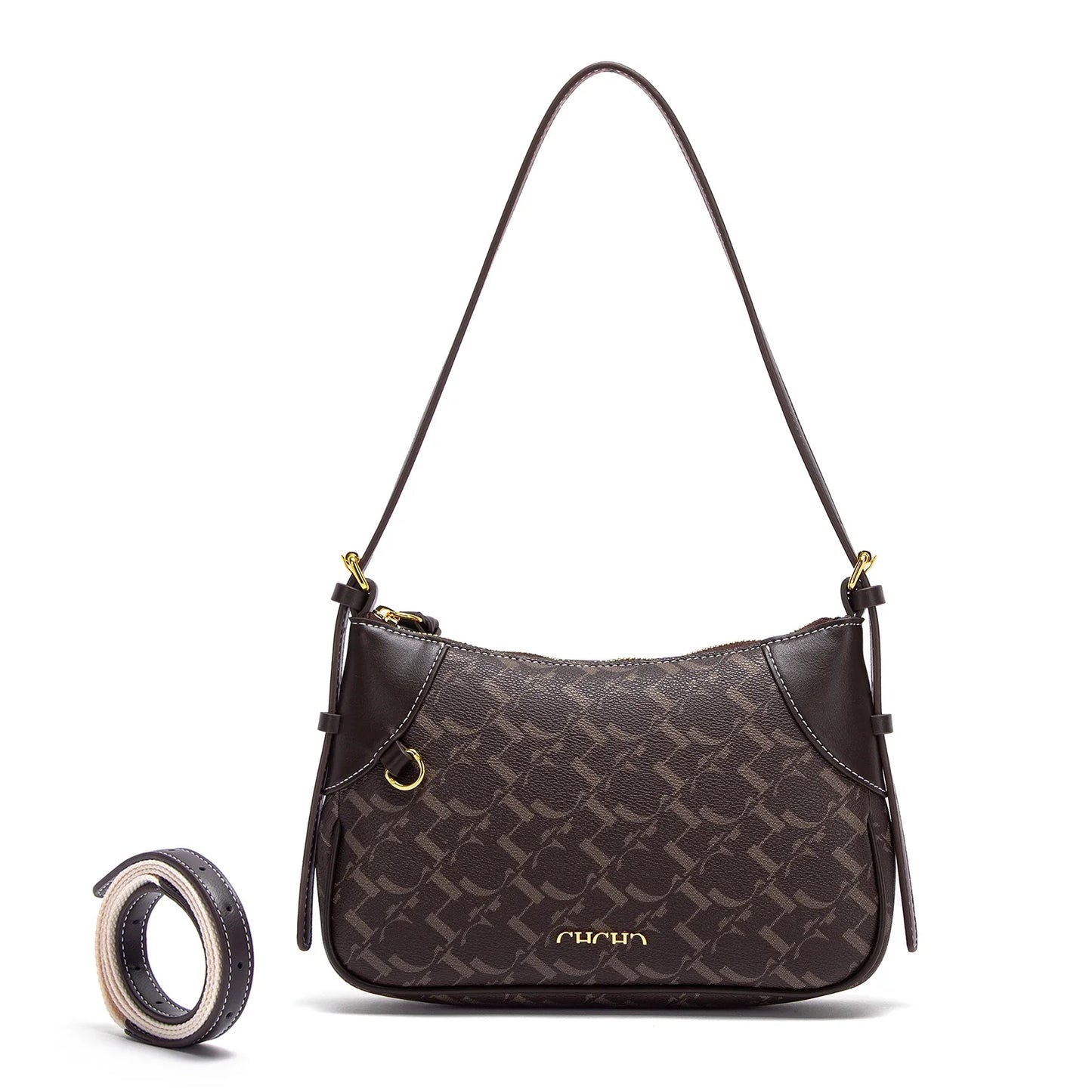 Women's Shoulder Bag 2025 Summer New Simple Crescent Bag with Two Shoulder Straps